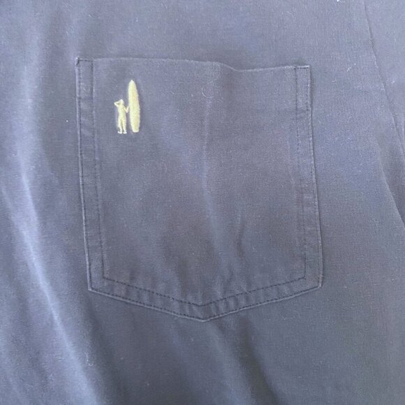 johnnie-O Navy Polo Shirt XL | Hangin’ Out Stretch Cotton Surf Coastal Prep - Picture 5 of 6